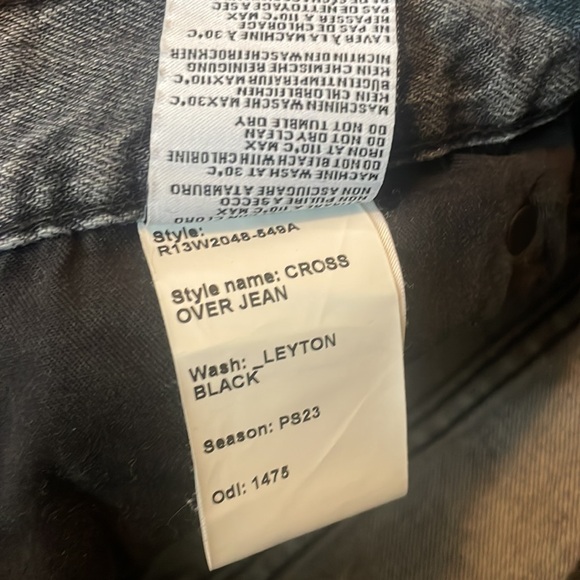 R13 Crossover jeans in Layton Black 26 NWT - Picture 11 of 14